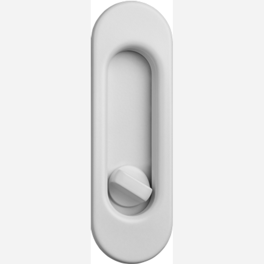 Ручка-лодочка для раздвижной двери с заверткой белый