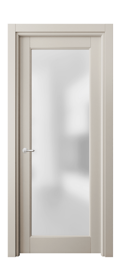 Межкомнатная дверь Toscana Litera 6300 Бук светло-бежевый Сатинированное стекло Цена 94599 ₽ | Volhovec