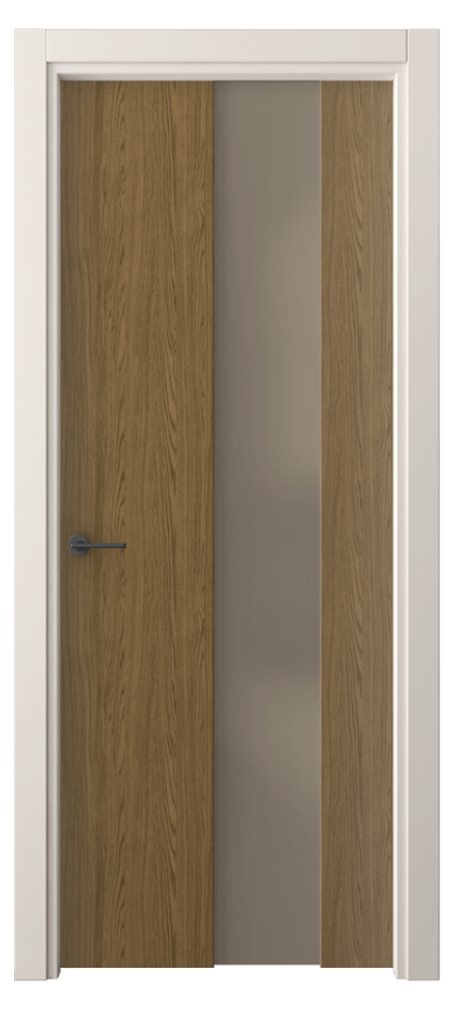 Межкомнатная дверь Freedom 4226 Торфяной дуб Сатинированное бронзовое стекло, триплекс, 8 мм Цена 38299 ₽ | Volhovec