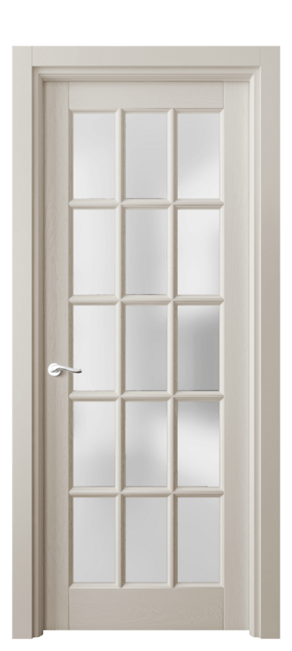 Межкомнатная дверь Lignum 0708 Дуб светло-бежевый Сатинированное стекло Цена 118639 ₽ | Volhovec