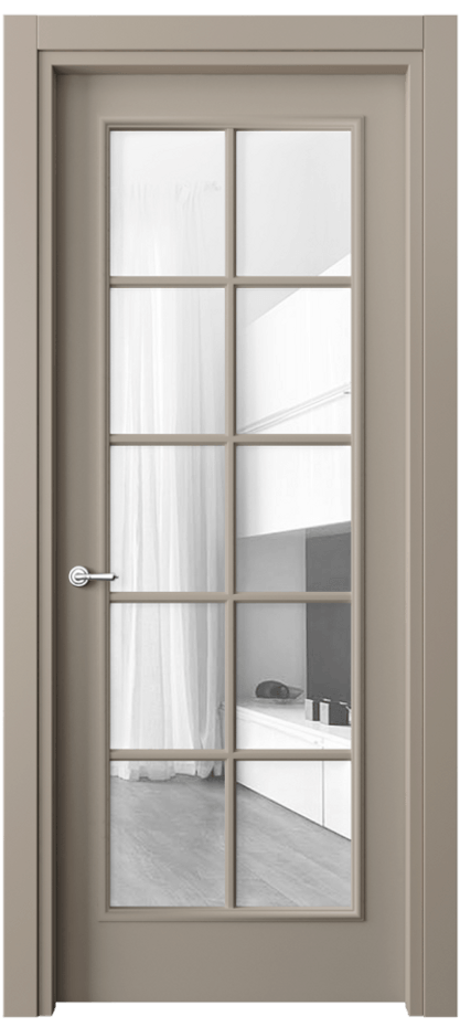 Дверь межкомнатная Paris 8102 Матовый бисквитный Прозрачное стекло, 4 мм Гладкий наличник МБСК Цена 57919 ₽ Наличники уже входят в базовый комплект. Фабрика дверей Волховец 8 (800) 551 43 19 Межкомнатная дверь Paris 8102 Матовый бисквитный Прозрачное стекло, 4 мм Цена 57919 ₽| Volhovec