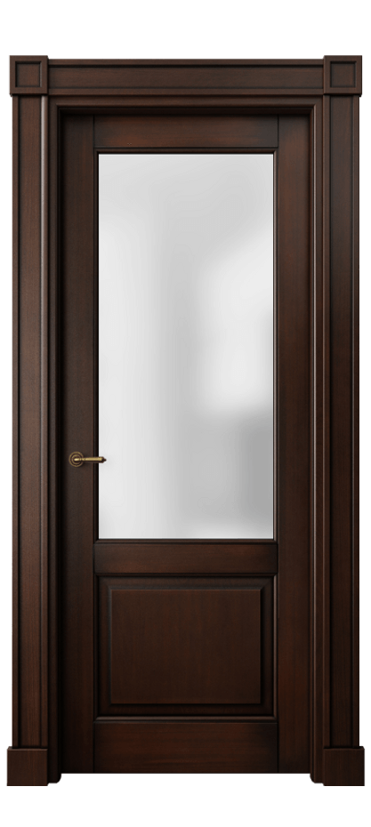 Межкомнатная дверь Toscana Plano 6302 Бук тёмный с патиной Сатинированное стекло Цена 112735 ₽ | Volhovec