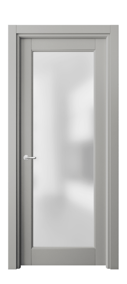 Межкомнатная дверь Toscana Litera 6300 Бук нейтральный серый Сатинированное стекло Цена 600880 AMD | Volhovec