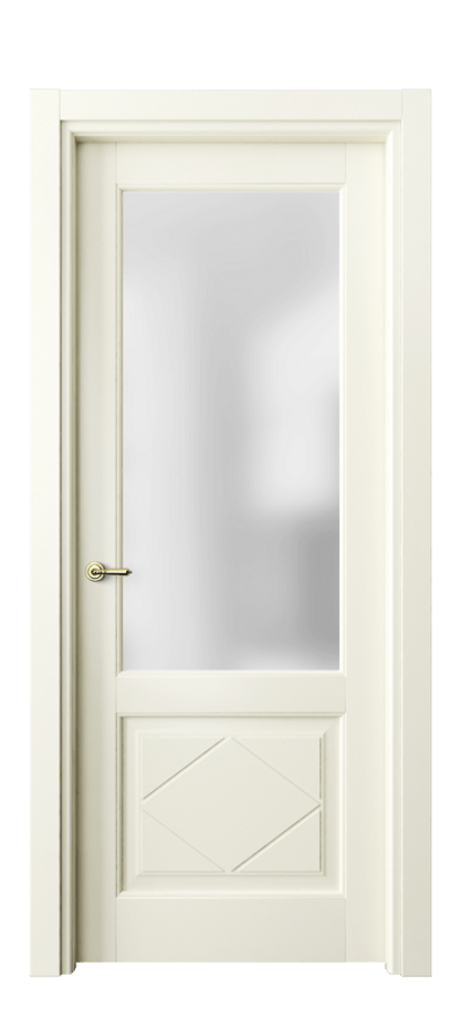 Межкомнатная дверь Тоскана Ромбо 6342 Матовый молочно-белый Сатинированное стекло Цена 95099 ₽ | Volhovec