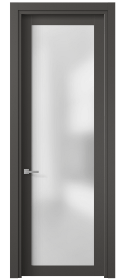 Дверь межкомнатная Planum 2102 ПЭТ графитовый Сатинированное стекло Гладкий наличник ПЭГФ  Цена 29699 ₽ Наличники уже входят в базовый комплект. Фабрика дверей Волховец 8 (800) 551 43 19 Межкомнатная дверь Planum 2102 ПЭТ графитовый Сатинированное стекло Цена 29699 ₽ | Volhovec