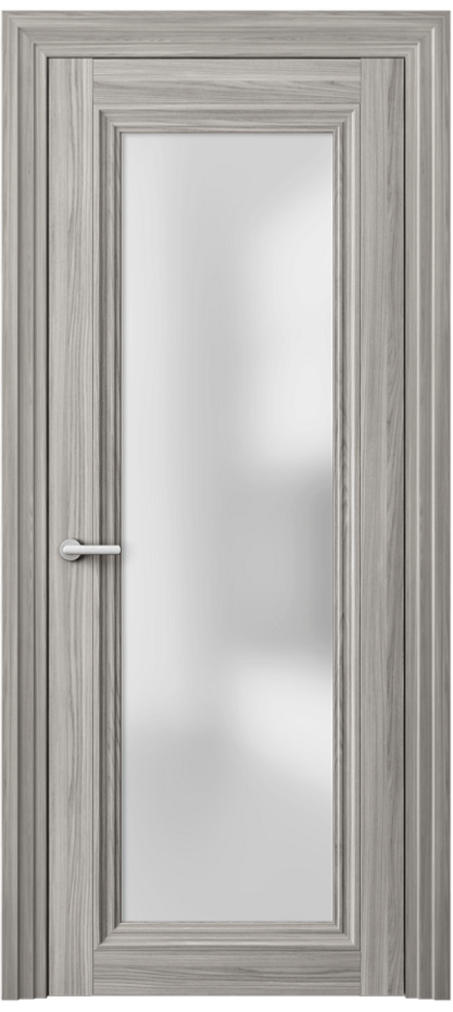 Межкомнатная дверь Центро 2502 Имбирный ясень Сатинированное стекло Цена 47330 ₽ | Volhovec