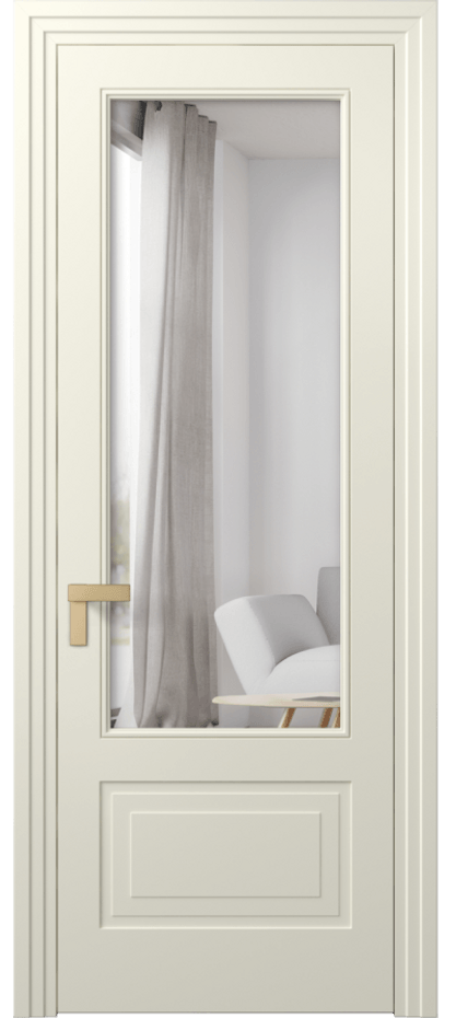 Межкомнатная дверь Rocca 8342 Матовый молочно-белый Двустороннее зеркало, триплекс 8 мм Цена 79899 ₽ | Volhovec