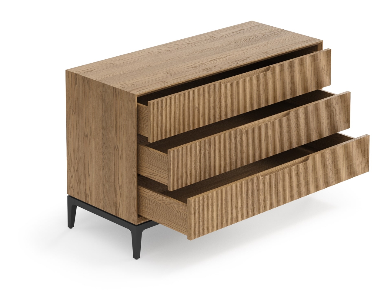 Комод Velvet 3 ящика дуб мускатный матовый