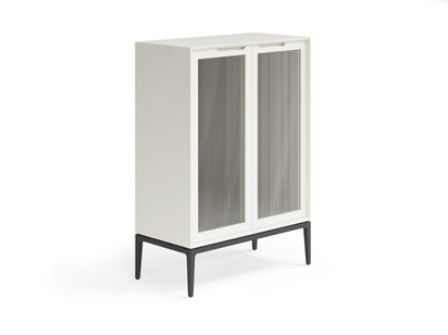 Мебель Витрина Velvet. Цвет Матовый молочно-белый. Материал Гладкая эмаль. Коллекция Витрина Velvet. Картинка.