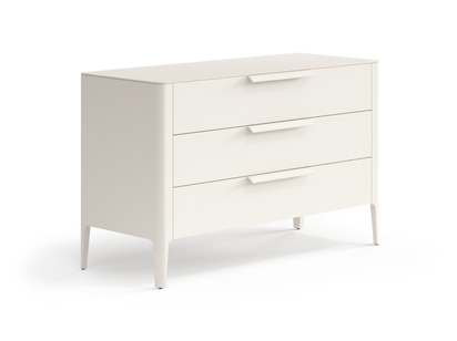 Мебель Комод Piega 3 ящика. Цвет Матовый облачно-серый. Материал Гладкая эмаль. Коллекция Комод Piega 3 ящика. Картинка.