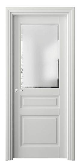 Дверь межкомнатная 6304 БССР САТ-Ф. Цвет Бук светло-серый. Материал Массив бука эмаль. Коллекция Toscana Plano. Картинка.