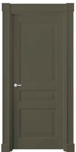 Дверь межкомнатная 6325 NCS S 6005-G80Y. Цвет NCS. Материал Массив бука эмаль. Коллекция Toscana Elegante. Картинка.