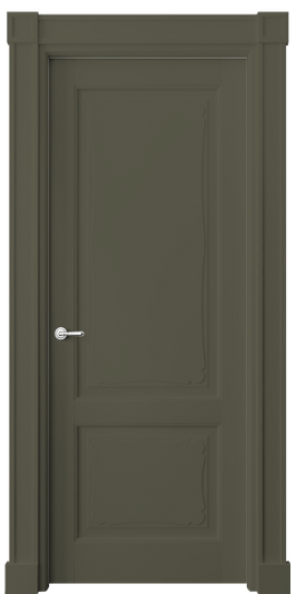 Дверь межкомнатная 6323 NCS S 6005-G80Y. Цвет NCS. Материал Массив бука эмаль. Коллекция Toscana Elegante. Картинка.