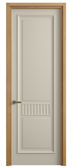 Дверь межкомнатная 6707 ББСР . Цвет Бук бежево-серый. Материал Массив бука эмаль. Коллекция Charm. Картинка.