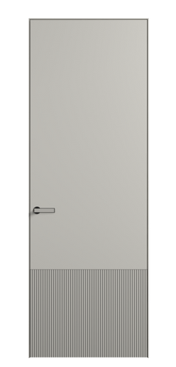 Дверь межкомнатная ПУ 8202 МТСР. Цвет Матовый тёплый серый. Материал Гладкая эмаль. Коллекция Velvet. Картинка.