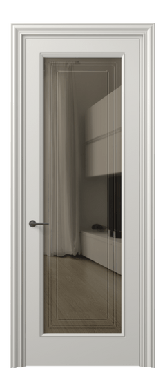 Дверь межкомнатная 8400 МТСР БР ГРА. Цвет Матовый тёплый серый. Материал Гладкая эмаль. Коллекция Mascot. Картинка.