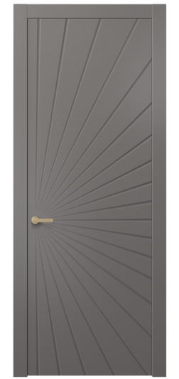 Дверь межкомнатная 8649 МКЛС . Цвет Матовый классический серый. Материал Гладкая эмаль. Коллекция Альба. Картинка.