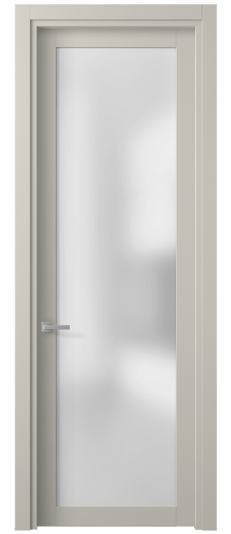 Дверь межкомнатная 2102 ПЭСС САТ. Цвет ПЭТ светло-серый. Материал ПЭТ. Коллекция Planum. Картинка.