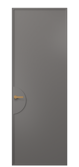 Дверь межкомнатная 8604 МКЛС . Цвет Матовый классический серый. Материал Гладкая эмаль. Коллекция Frame. Картинка.