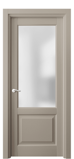 Дверь межкомнатная 0740 ББСК САТ. Цвет Бук бисквитный. Материал Массив бука эмаль. Коллекция Lignum. Картинка.