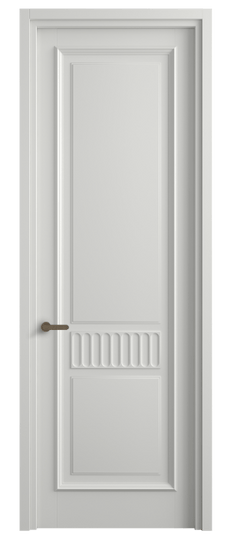 Дверь межкомнатная 6707 МССР. Цвет Матовый светло-серый. Материал Гладкая эмаль. Коллекция Шарм. Картинка.