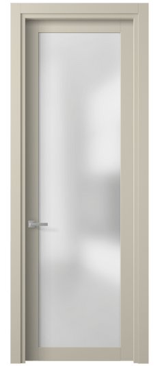 Дверь межкомнатная 2102 ПЭСБ САТ. Цвет ПЭТ светло-бежевый. Материал ПЭТ. Коллекция Планум. Картинка.