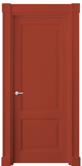 Дверь межкомнатная 6323 NCS S 3050-Y80R. Цвет NCS. Материал Массив бука эмаль. Коллекция Toscana Elegante. Картинка.
