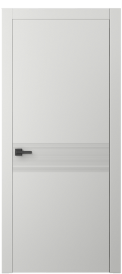 Дверь межкомнатная 8041 МССР. Цвет Матовый светло-серый. Материал Гладкая эмаль. Коллекция Linea. Картинка.