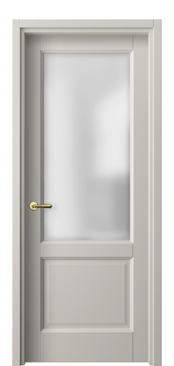 Дверь межкомнатная 1422 МОС САТ. Цвет Матовый облачно-серый. Материал Гладкая эмаль. Коллекция Galant. Картинка.