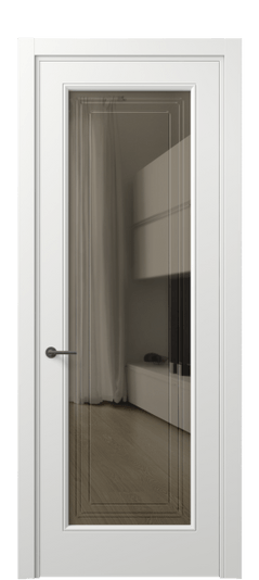 Дверь межкомнатная 8400 МССР БР ГРА. Цвет Матовый светло-серый. Материал Гладкая эмаль. Коллекция Mascot. Картинка.