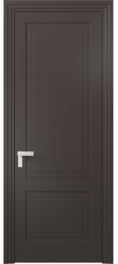 Дверь межкомнатная АКП 8351 МАН Матовый антрацит. Цвет Матовый антрацит. Материал Гладкая эмаль. Коллекция Rocca. Картинка.