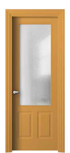 Дверь межкомнатная 8522 Пастельно-жёлтый RAL 1034 ЛЕД. Цвет RAL Пастельно-жёлтый RAL 1034. Материал Гладкая эмаль. Коллекция Esse. Картинка.