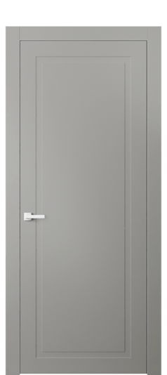 Дверь межкомнатная 8001 МНСР. Цвет Матовый нейтральный серый. Материал Гладкая эмаль. Коллекция Neo Classic. Картинка.