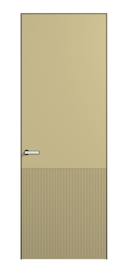 Дверь межкомнатная 8204 Слоновая кость RAL 1014. Цвет RAL Слоновая кость RAL 1014. Материал Гладкая эмаль. Коллекция Вельвет. Картинка.