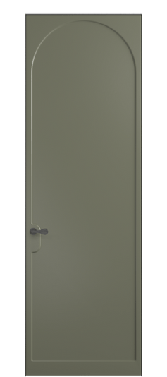 Дверь межкомнатная 7503 МОТ . Цвет Матовый оливковый тёмный. Материал Гладкая эмаль. Коллекция Softform. Картинка.