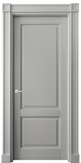 Дверь межкомнатная 6303 МНСР . Цвет Матовый нейтральный серый. Материал Гладкая эмаль. Коллекция Тоскана Плано. Картинка.