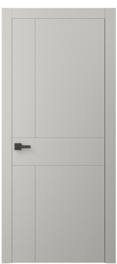 Дверь межкомнатная АКП 8056 МТСР. Цвет Матовый тёплый серый. Материал Гладкая эмаль. Коллекция Линия. Картинка.