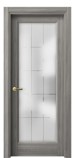 Дверь межкомнатная 1402 ИМЯ Cатинированное стекло лофт. Цвет Имбирный ясень. Материал Ciplex ламинатин. Коллекция Galant. Картинка.