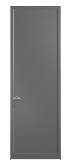 Дверь межкомнатная 7501 МКЛС . Цвет Матовый классический серый. Материал Гладкая эмаль. Коллекция Softform. Картинка.