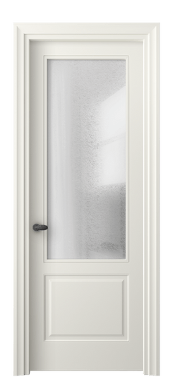 Дверь межкомнатная 8552 МЖМ ЛЕД. Цвет Матовый жемчужный. Материал Гладкая эмаль. Коллекция Эссе. Картинка.