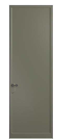 Дверь межкомнатная 7501 МОТ . Цвет Матовый оливковый тёмный. Материал Гладкая эмаль. Коллекция Softform. Картинка.