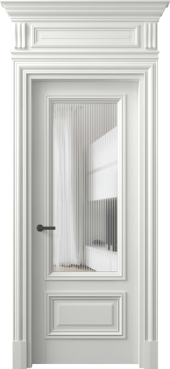 Дверь межкомнатная 7306 МССР MORU. Цвет Матовый светло-серый. Материал Гладкая эмаль. Коллекция Антик. Картинка.