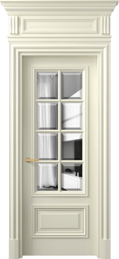 Дверь межкомнатная 7316 БМБ ДВ ЗЕР Ф. Цвет Бук молочно-белый. Материал Массив бука эмаль. Коллекция Antique. Картинка.
