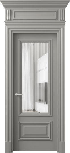 Дверь межкомнатная 7306 БНСР DUNE. Цвет Бук нейтральный серый. Материал Массив бука эмаль. Коллекция Antique. Картинка.