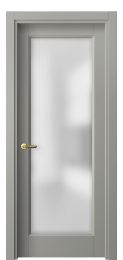 Дверь межкомнатная 1402 МНСР САТ. Цвет Матовый нейтральный серый. Материал Гладкая эмаль. Коллекция Galant. Картинка.