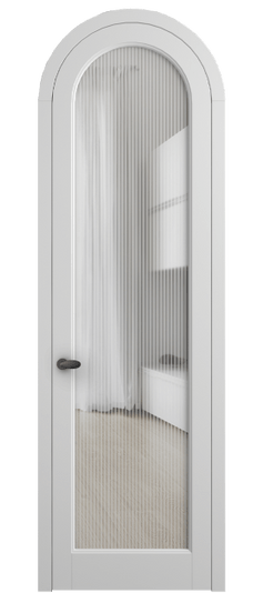 Дверь межкомнатная 6814 МБЛ MORU. Цвет Матовый белоснежный. Материал Гладкая эмаль. Коллекция Палаццо. Картинка.