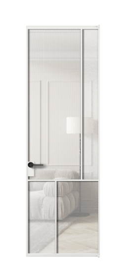 АЛПЛ041.21 АБЛ Рифлёное стекло "Дюна" + Фактурное стекло "Лёд"