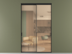 Перегородка Формато внутри проёма 2 створки