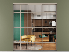 Перегородка Формато внутри проёма 3 створки