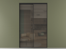 Перегородка Формато внутри проёма 2 створки